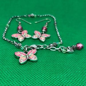 Brighton Butterfly Earrings and Bracelet/Anklet
